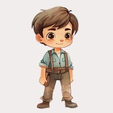 little boy illustration clipart