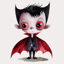Cute Vampire Halloween Clipart