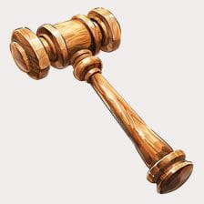 Wooden Gavel Clipart