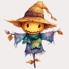 dark scarecrow clipart