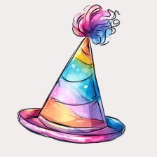 cute birthday hat clipart