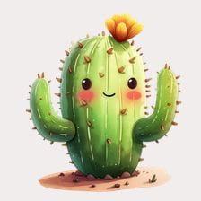 kawaii cactus clipart