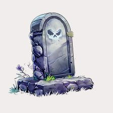 cute gravestone clipart