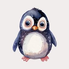 cute penguin clipart