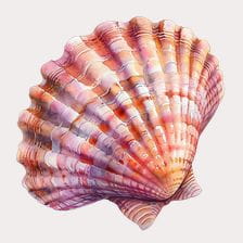 watercolor seashell clipart
