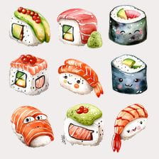 sushi clipart