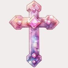 jeweled cross clipart