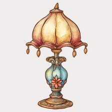 vintage lamp clipart
