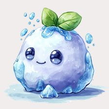 Cute Ice Creature Clipart
