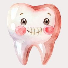kawaii tooth clipart