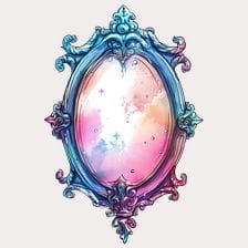 Vintage Ornate Mirror Clipart