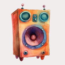 cute speaker clipart