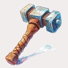 Cartoon war hammer clipart