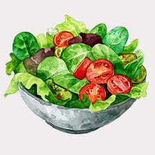 vegetable salad clipart