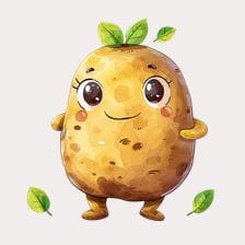 Kawaii Potato Clipart