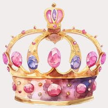 cute queen crown clipart