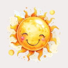 cute sunshine clipart