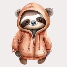 cute sloth clipart