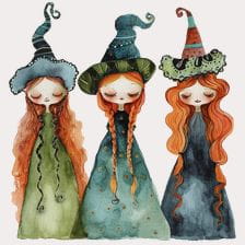 cute sanderson sisters clipart