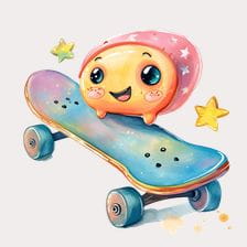 skating star clipart