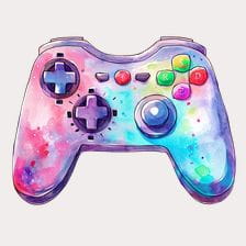 artistic game controller clipart