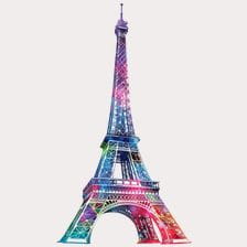 eiffel tower watercolor clipart