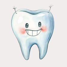 Happy Smiling Tooth Clipart
