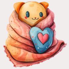 cute blanket clipart