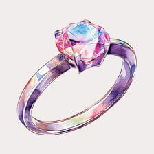Exquisite wedding ring clipart