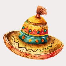 cute sombero clipart