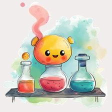cute cartoon chemistry clipart