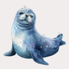 cute seal clipart