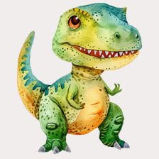watercolor t rex clipart