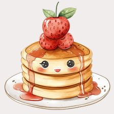 cartoon pancake clipart