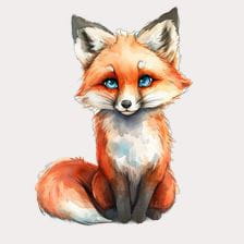 red fox clipart