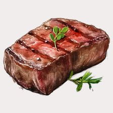 juicy steak clipart