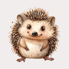 baby hedgehog clipart