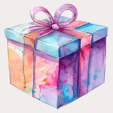 pink Gift Box Clipart