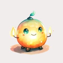 Cute Cartoon Fire Sprite Clipart