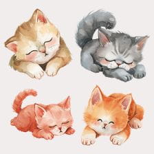 cute cats clipart