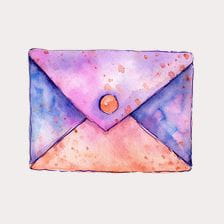 beautiful  envelope clipart