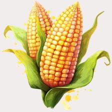 Two ears of corn clipart