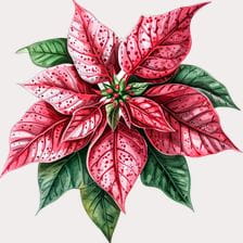 christmas poinsettia clipart