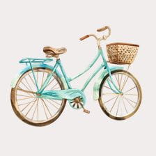 cute bicycle clipart