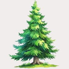 cute pine tree clipart