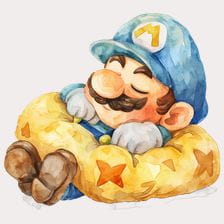 luigi sleep clipart