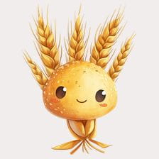Cute Wheat Bread Clipart