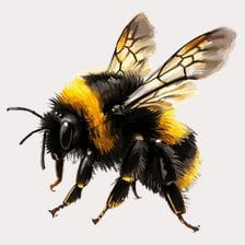 realistic bee clipart