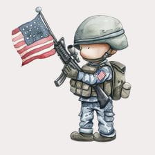 American Soldier Clipart