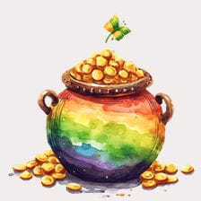 Leprechaun's Lucky Pot of Gold clipart